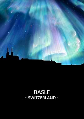 Basle Switzerland Skyline