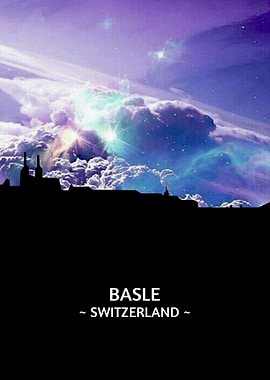 Basle Switzerland Skyline