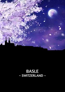 Basle Switzerland Skyline