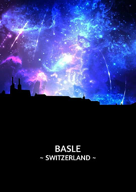 Basle Switzerland Skyline