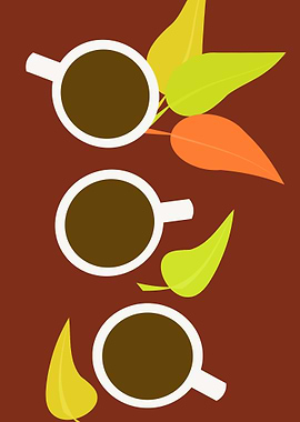 Coffee in the autumn