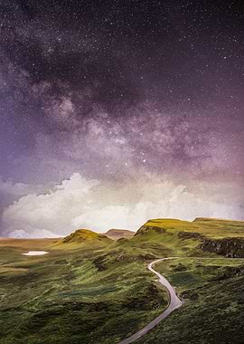 Milky Way And Sunset