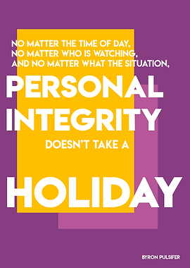 PERSONAL INTEGRITY