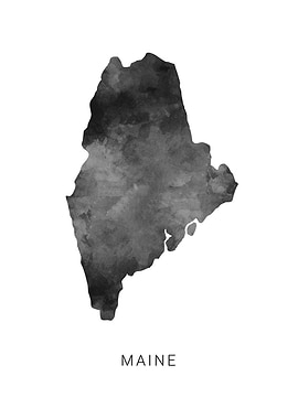 Maine state map