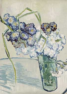 Glass with Carnations