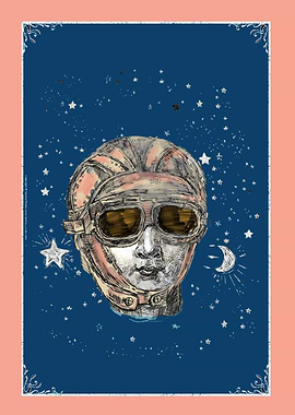 Phrenology + aviator hat