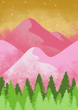 Pink mountain