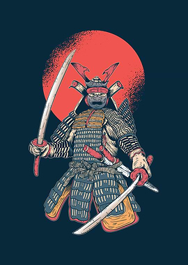 Red moon samurai