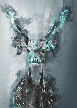 Deer digital art