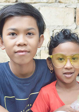 grandson and granddaughter