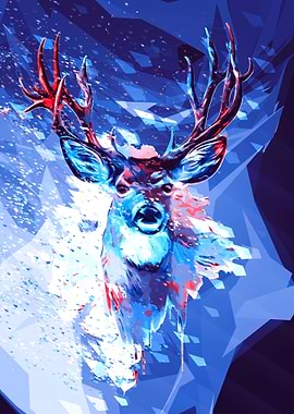 Deer digital art