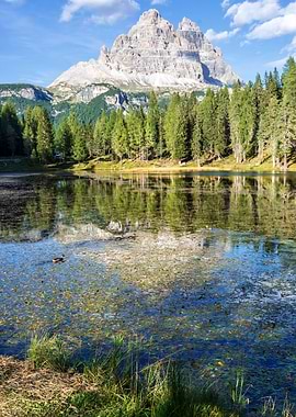 lake misurina reflections
