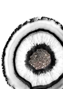 White Agate Silver Glam 1