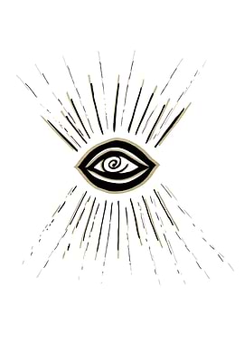 Evil Eye Gold Black 1