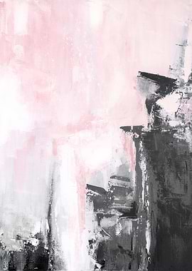 pink black abstract