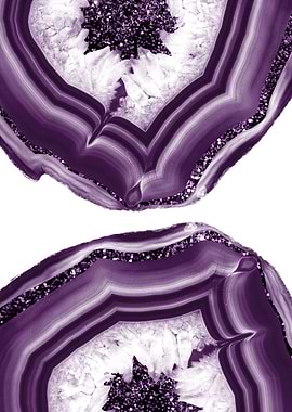 Purple Agate Glitter 1