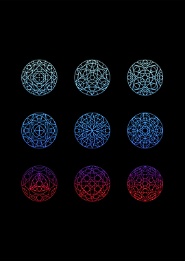 Sacred geometry mandalas