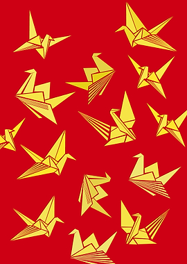 Majestic Origami Cranes