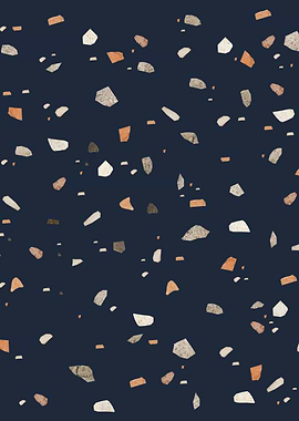 Midnight Navy Terrazzo 1
