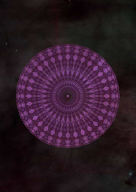 Purple Psychedelic Mandala