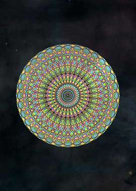 Dreamy Psychedelic Mandala