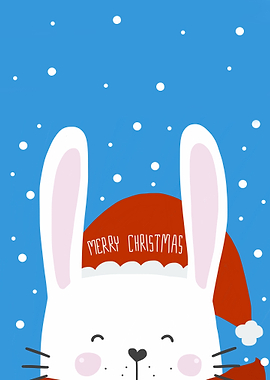 Rabbit Santa Christmas