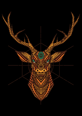 Mandala Deer