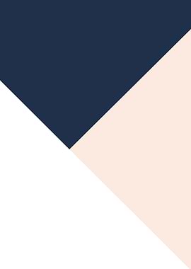 Navy Blue Blush Geo 1