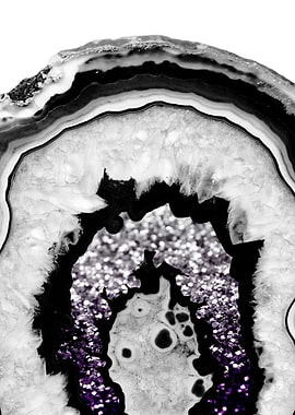 Agate Purple Glitter 1