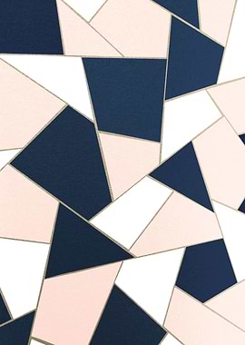 Blue Blush Gold Geo 1