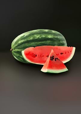 Watermelon vegetable slice