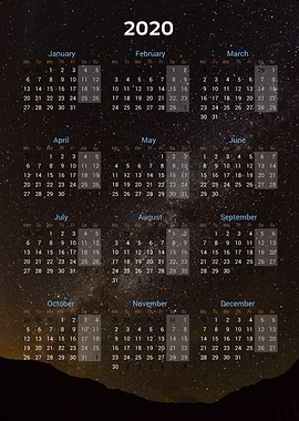 Calendar 2020 — Moon 6