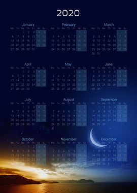 Calendar 2020 — Moon 2