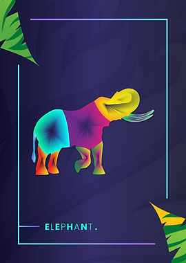 Animals Colorful Line Art