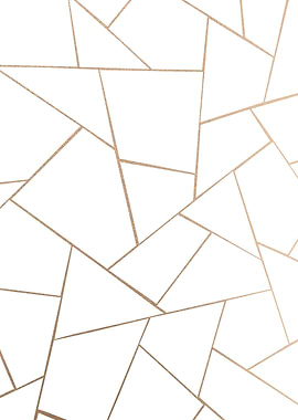 Rose Gold White Geo 1