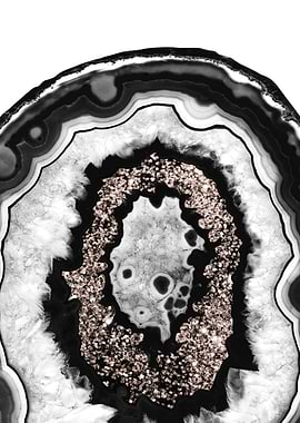 Agate Rose Gold Glitter 3