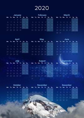 Calendar 2020 — Moon 3