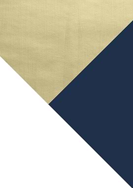 Gold Navy Blue White Geo 1