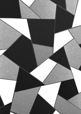 Silver Gray Black Geo 1