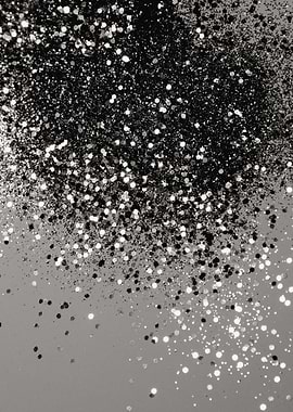 Silver Gray Glitter 1