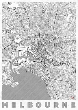 Melbourne Map Line