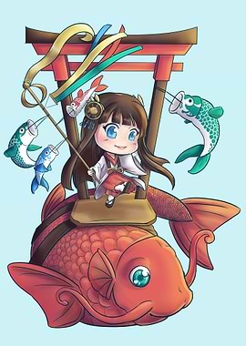 Koinobori japanese box