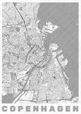Copenhagen Map Line