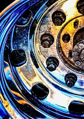 Car Wheel Abstract Left