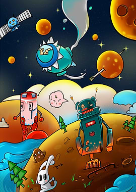 Robots Space Fantasy