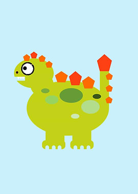 Kids Green Dinosaur
