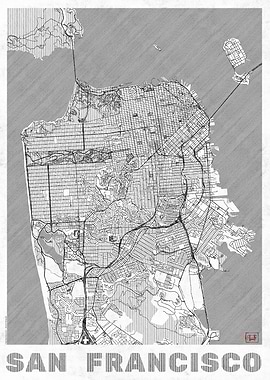 San Francisco Map Line