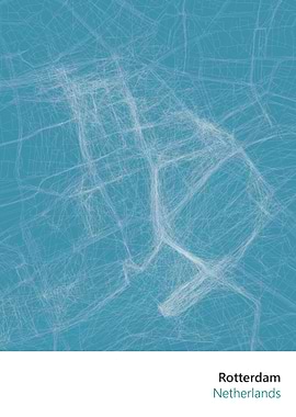 City Art Map of Rotterdam