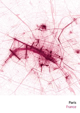 City Art Map of Paris