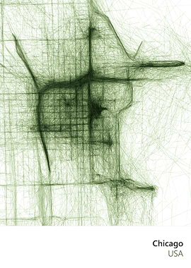 City Art Map of Chicago